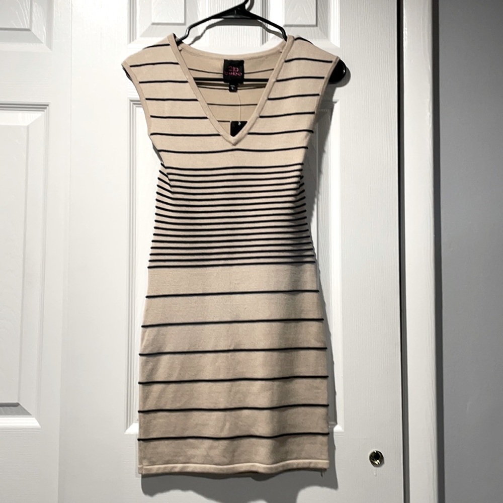 2b Bebe NEW Striped Sweater Dress